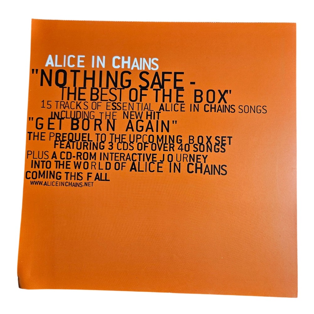 Alice In Chains Nothing Safe 1999 Promo Flat Album Poster 12x12 D/S Columbia